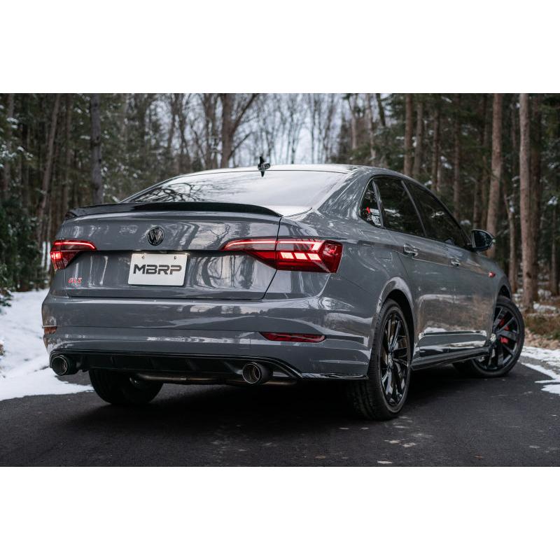 MBRP 19-21 VW Jetta GLI T304 SS 3in Cat-Back Dual Split Rear Exit Exhaust - Carbon Fiber Tips - T1 Motorsports