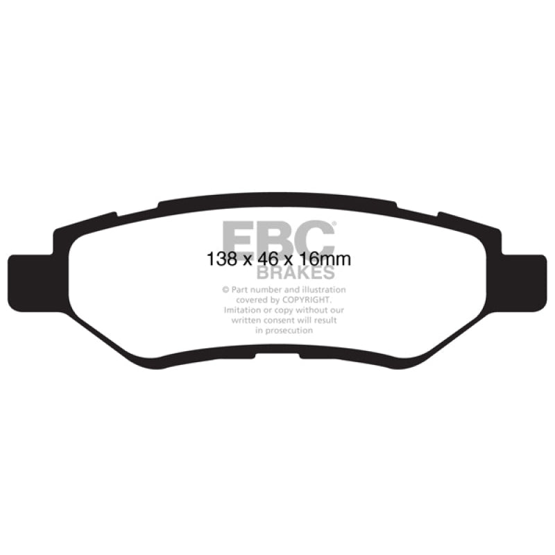 EBC Redstuff Brake Pads -  08-13 Cadillac CTS 3.0 - Rear Brake Pads