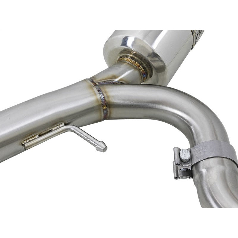aFe Takeda 3in. to 2.5in. 304 SS C/B Exhaust 08-15 Mitsubishi Lancer EVO I4-2.0L (t) - Black Tips