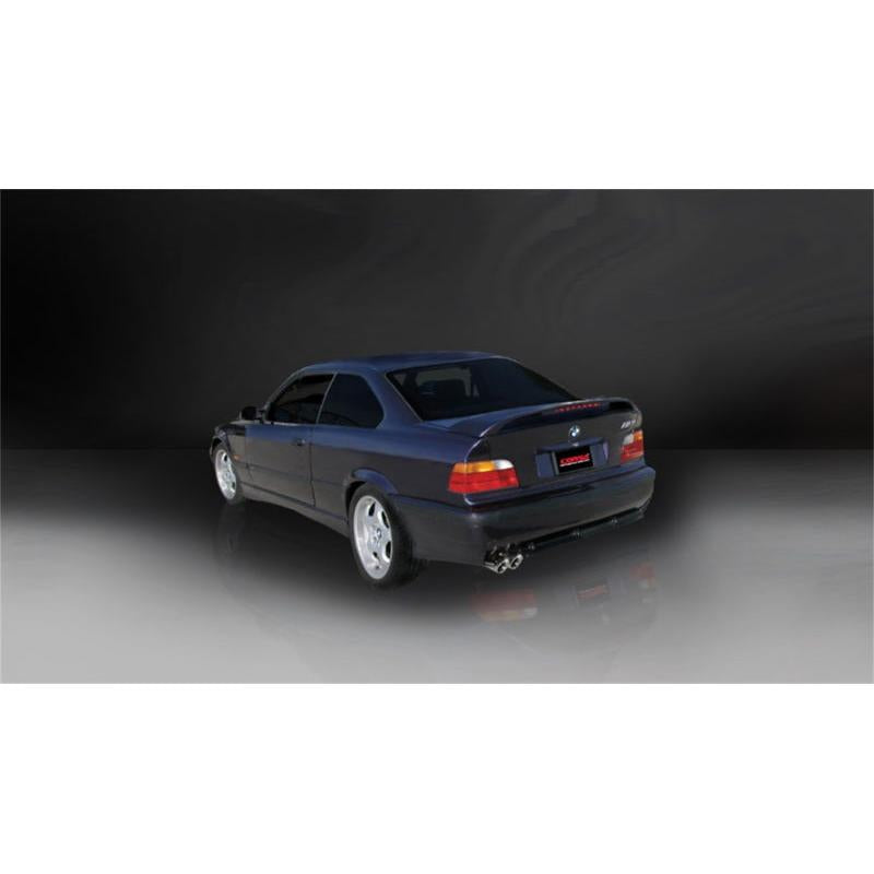 Corsa Sport Cat-Back Exhaust (Polished Tips) - 1992-1999 BMW 325, 328, M3 E36
