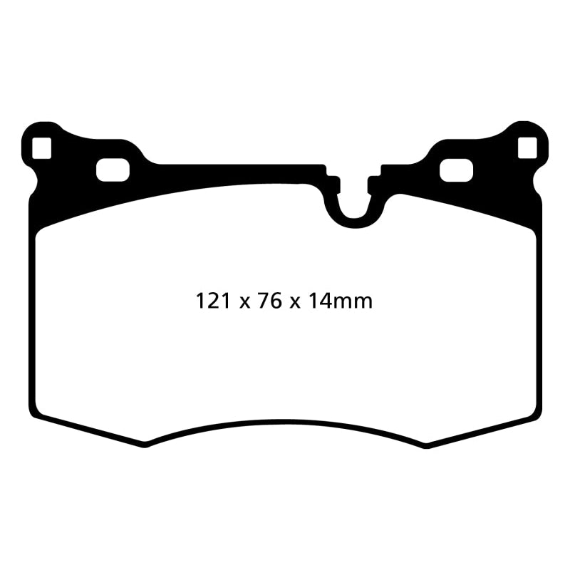 EBC Redstuff Brake Pads -  09-14 Mini Hardtop 1.6 Turbo J.C Works - Front Brake Pads