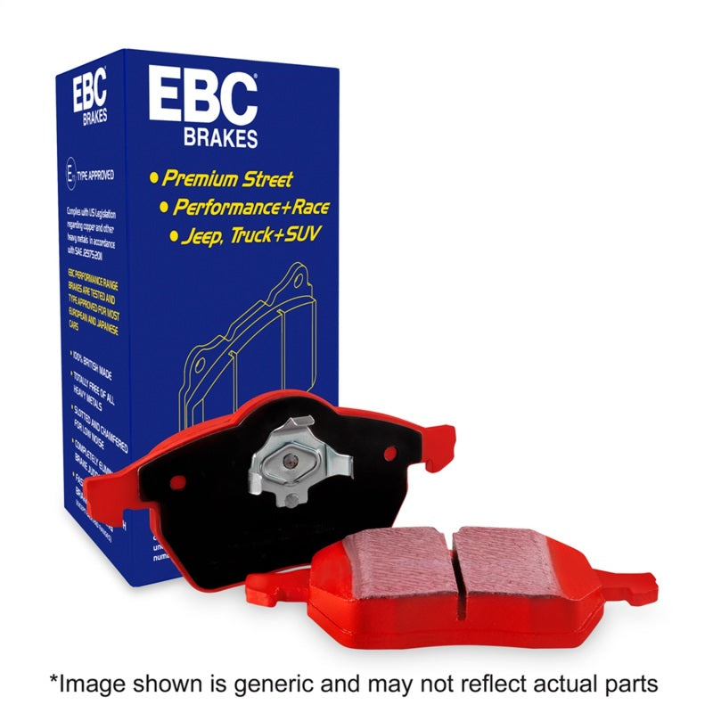 EBC Redstuff Brake Pads -  99-01 Audi A6 Quattro 2.7 Twin Turbo Sedan (8 Pad Set) - Front Brake Pads