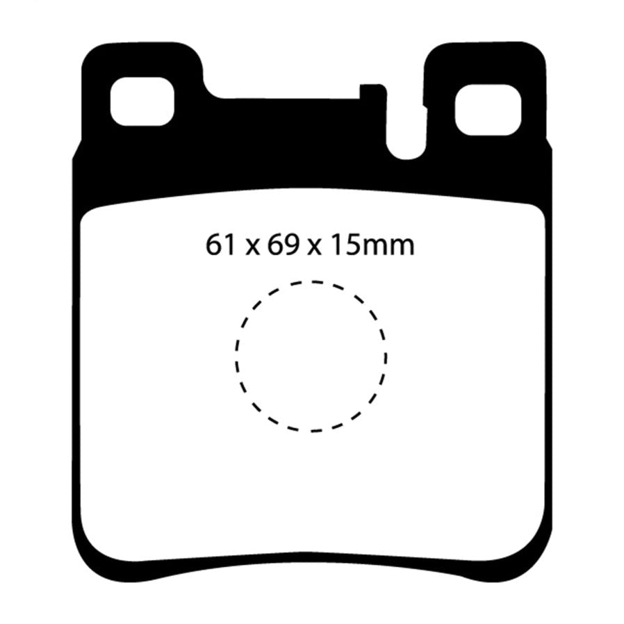 EBC Redstuff Brake Pads -  05-06 Chrysler Crossfire 3.2 SRT6 - Rear Brake Pads