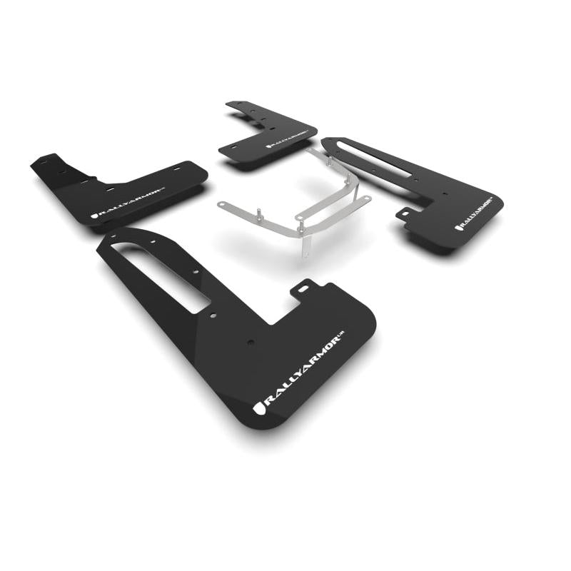 Rally Armor 2023+ Honda Civic Type R Black Mud Flap White Logo