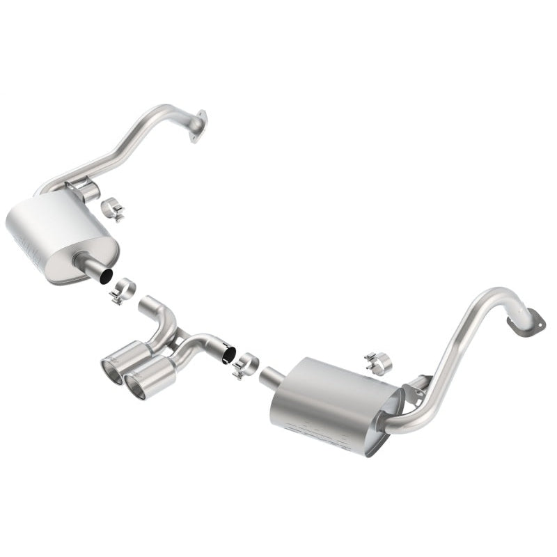 Borla 14-15 Porsche Cayman/Boxster (981) RWD 2Dr Dual Center Rear Exit Catback 4in Tip Exhaust Sys - T1 Motorsports