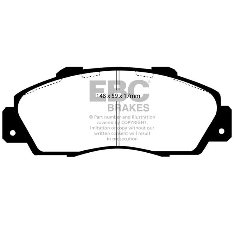 EBC Redstuff Brake Pads -  97 Acura CL 3.0 - Front Brake Pads