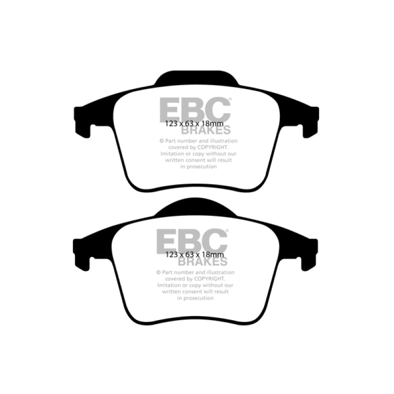 EBC Redstuff Brake Pads -  03-07 Volvo XC90 2.5 Turbo - Rear Brake Pads