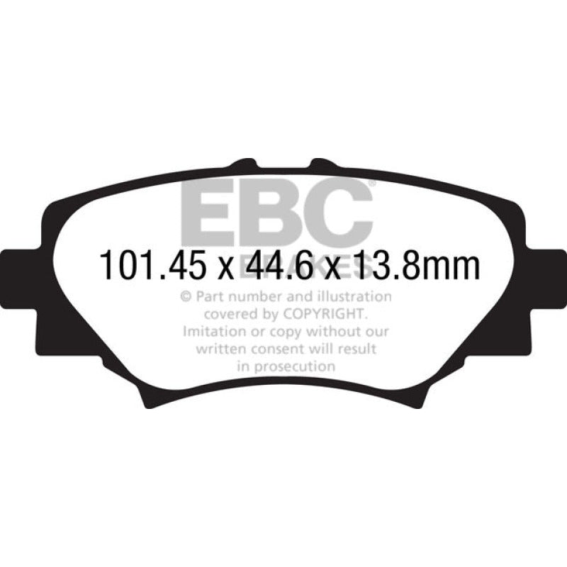 EBC Redstuff Brake Pads -  14+ Mazda 3 2.0 (Japan Build) - Rear Brake Pads