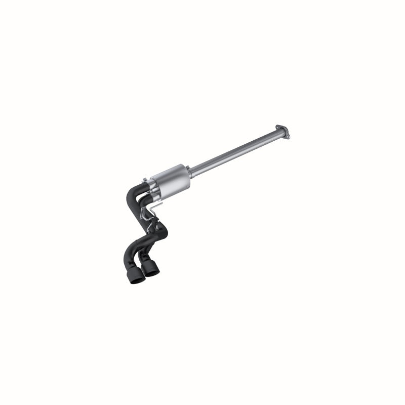 MBRP 09-14 Ford F150 Pre-Axle 4.5in OD Tips Dual Outlet 3in Black Coated Cat Back Exhaust - T1 Motorsports