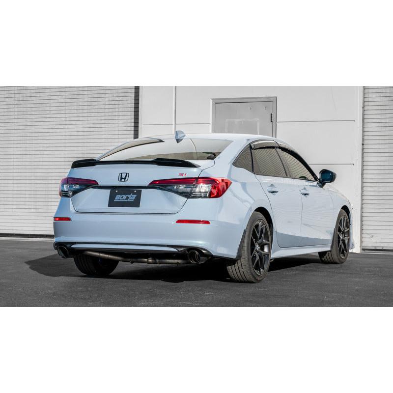 Borla S-Type Catback Exhaust (Black Chrome Tips) - 2023 Integra/2022-2023 Civic Si 1.5L 4 CYL. MT FWD 4DR