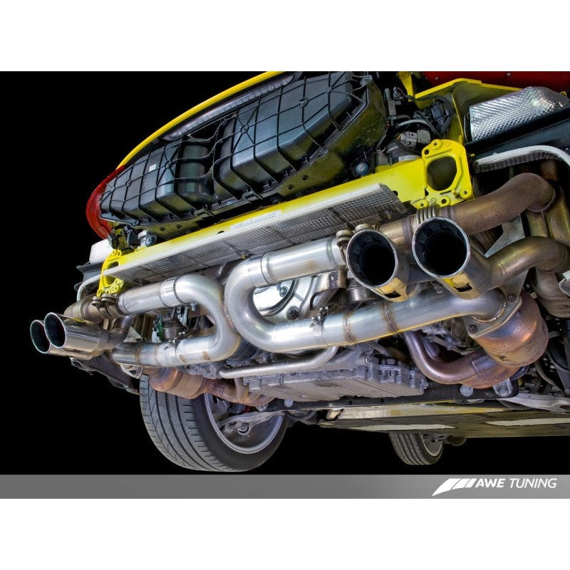 AWE Tuning Porsche 991 SwitchPath Exhaust for PSE Cars Diamond Black Tips