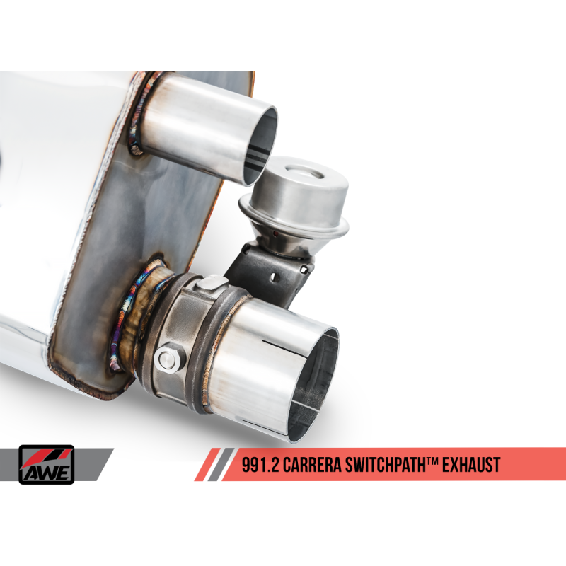 AWE Tuning Porsche 911 (991.2) Carrera / S SwitchPath Exhaust for PSE Cars - Diamond Black Tips