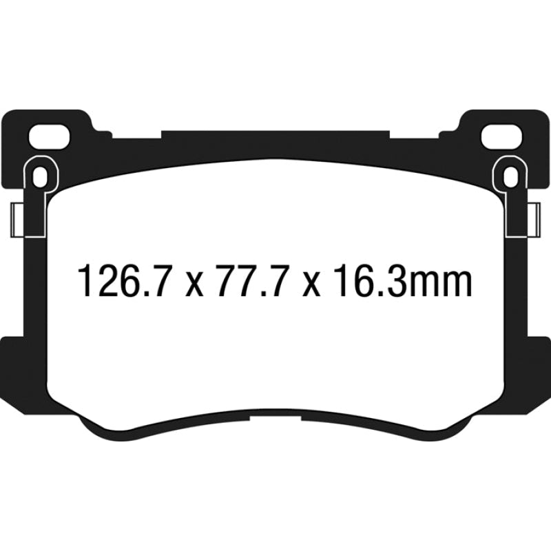 EBC Redstuff Brake Pads -  15+ Hyundai Genesis 3.8 - Front Brake Pads