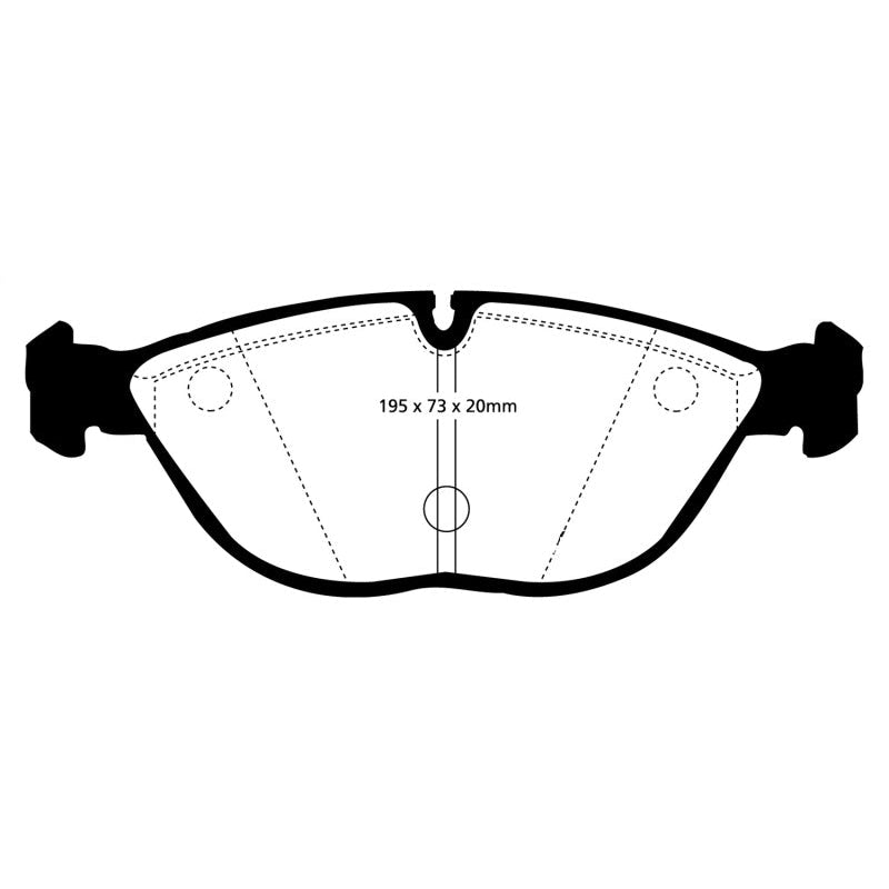 EBC Redstuff Brake Pads -  04-06 Audi TT Quattro 3.2 - Front Brake Pads