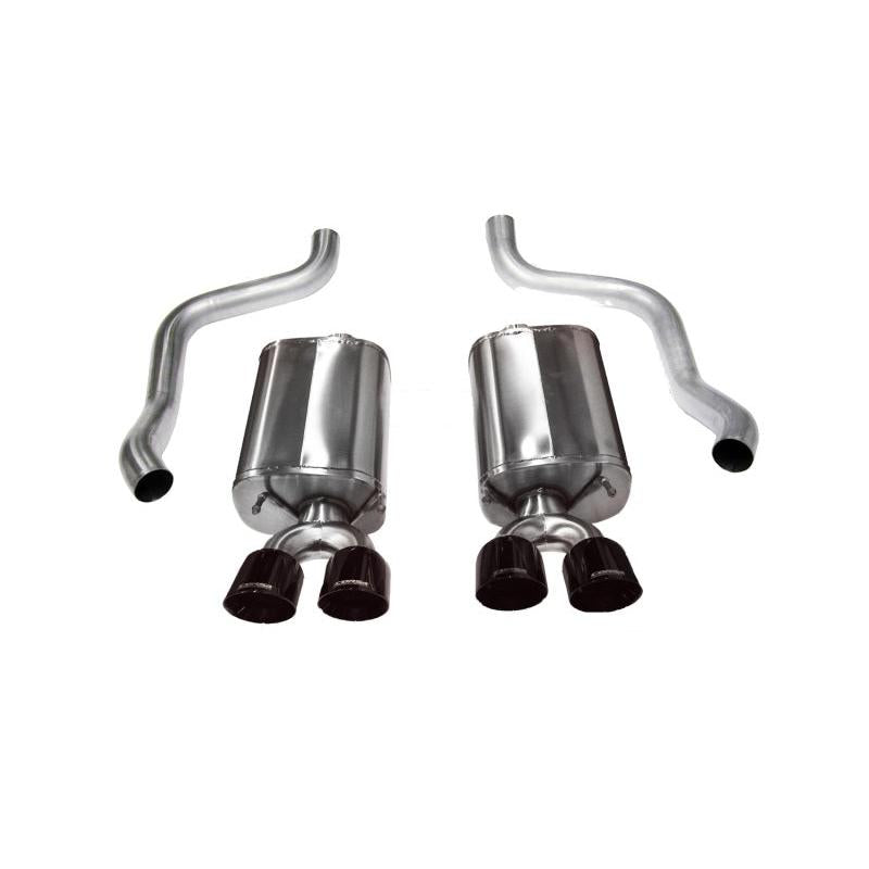 Corsa 09-13 Chevrolet Corvette C6 6.2L V8 Black Sport Axle-Back Exhaust