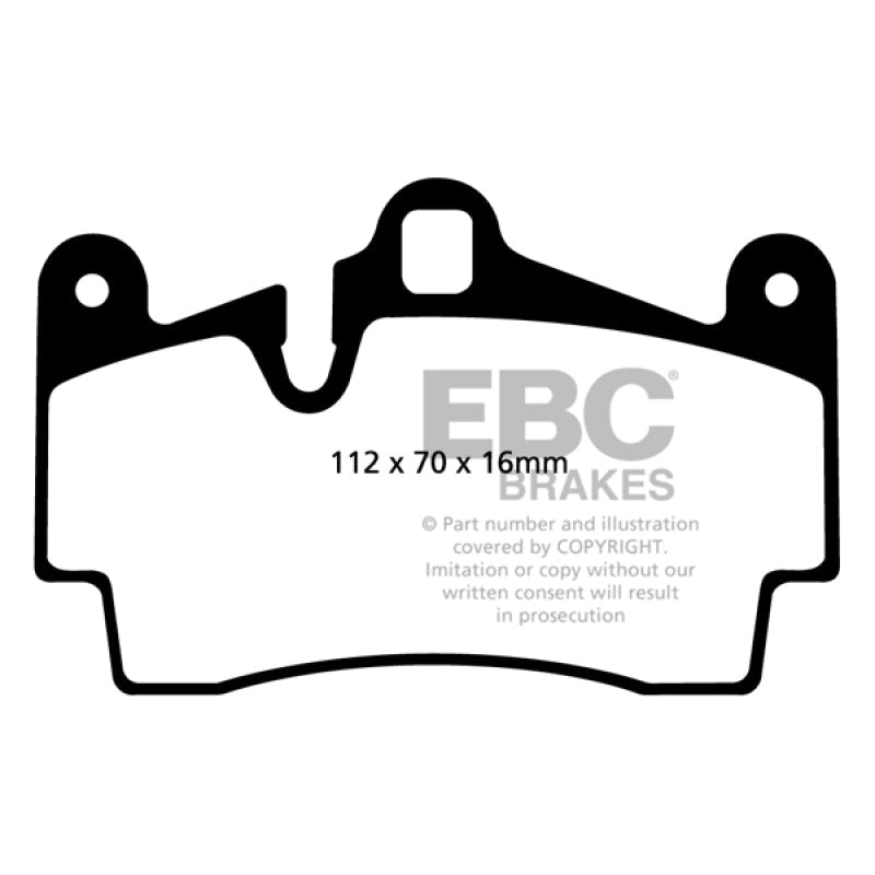 EBC Redstuff Brake Pads -  04-07 Porsche Cayenne 3.2 - Rear Brake Pads