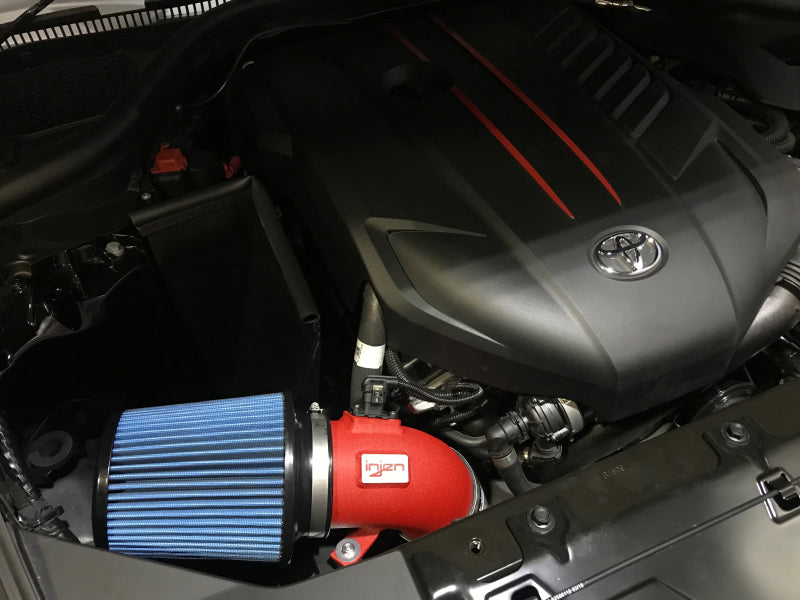Injen 2020 Toyota Supra L6-3.0L Turbo (A90) SP Cold Air Intake System - Wrinkle Red - T1 Motorsports