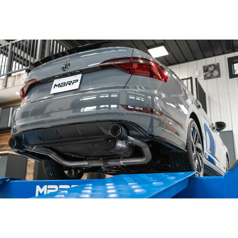 MBRP 19-21 VW Jetta GLI T304 SS 3in Cat-Back Dual Split Rear Exit Exhaust - Carbon Fiber Tips - T1 Motorsports