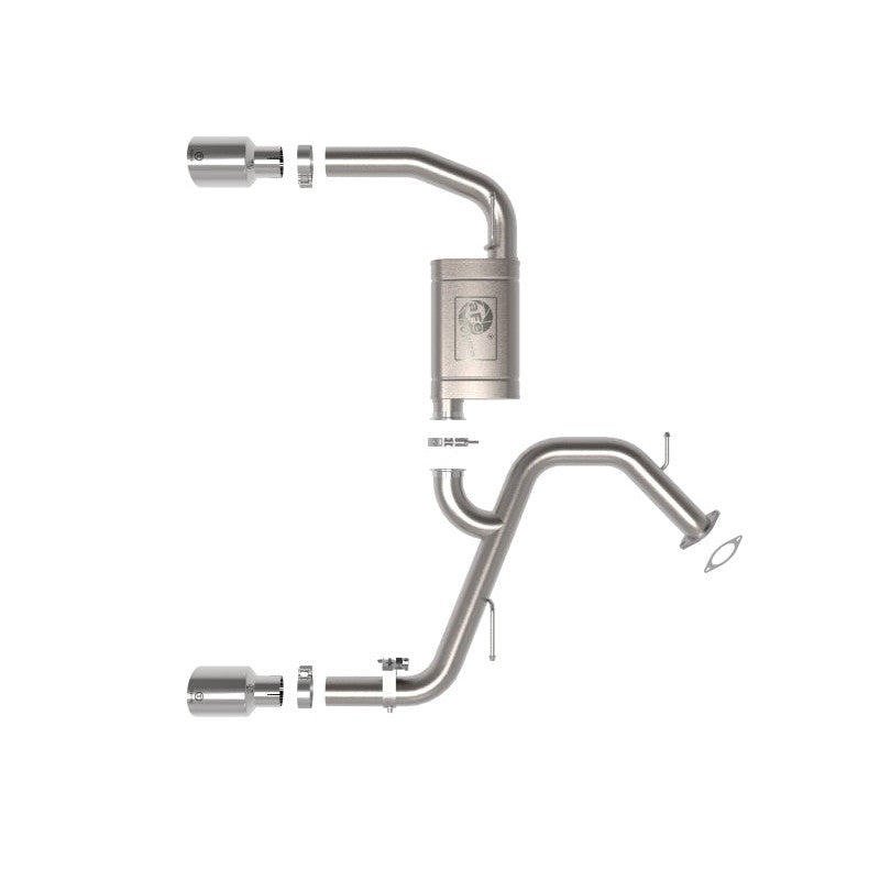 aFe Takeda 22-23 Hyundai Elantra N L4-2.0L (t) 3in 304 SS Axle-Back Exhaust w/ Polished Tips
