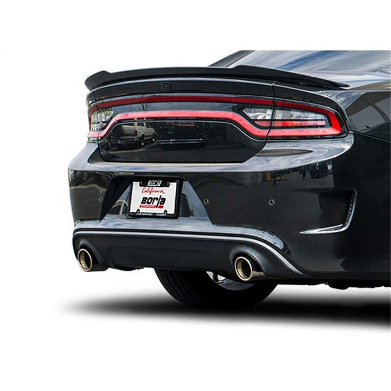 Borla 15-16 Dodge Charger Hellcat 6.2L V8 ATAK Catback Exhaust w/ Valves No Tips Factory Valance - T1 Motorsports