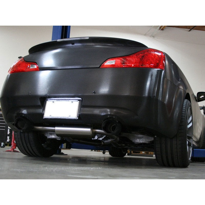 aFe Takeda 2-1/2 in 304 SS Cat-Back Exhaust System Infiniti G37 08-13/Q60 14-15 V6-3.7 w/ Black Tips