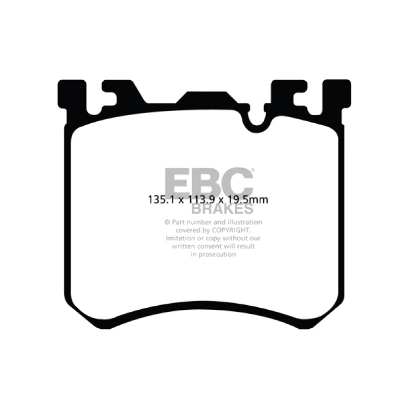 EBC Redstuff Brake Pads -  10-13 BMW X5M 4.4 Twin Turbo - Front Brake Pads