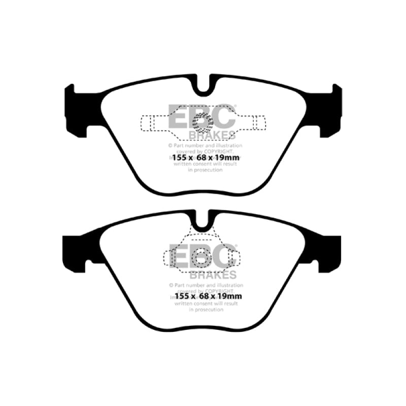 EBC Redstuff Brake Pads -  11+ BMW Z4 3.0 Twin Turbo iS (E89) - Front Brake Pads