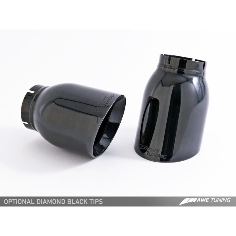 AWE Tuning Porsche 991 SwitchPath Exhaust for PSE Cars Diamond Black Tips