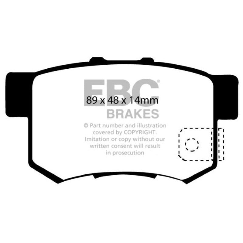 EBC Redstuff Brake Pads -  97 Acura CL 2.2 - Rear Brake Pads