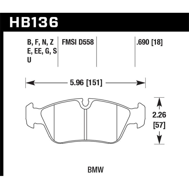 Hawk HP+ Street Brake Pads - T1 Motorsports