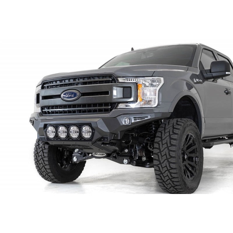 Addictive Desert Designs 18-20 Ford F-150 Bomber Front Bumper w/ 4 Rigid 360 6IN Mounts