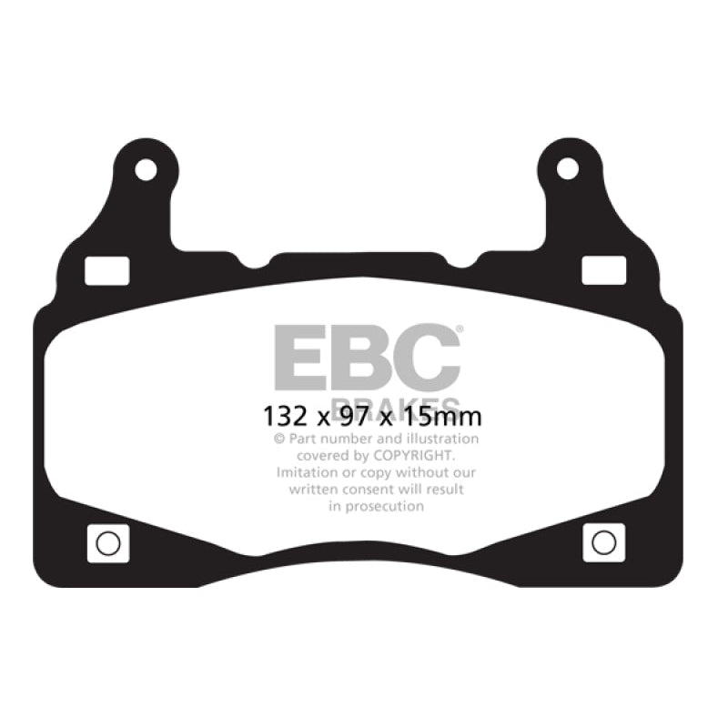 EBC Redstuff Brake Pads -  11-15 Chevrolet Camaro (5th Gen) 6.2 - Front Brake Pads