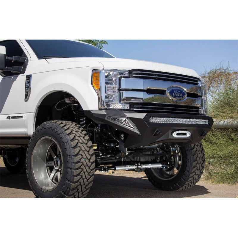 Addictive Desert Designs 17-18 Ford F-250 Super Duty Stealth Fighter Front Bumper w/ Winch Mounts