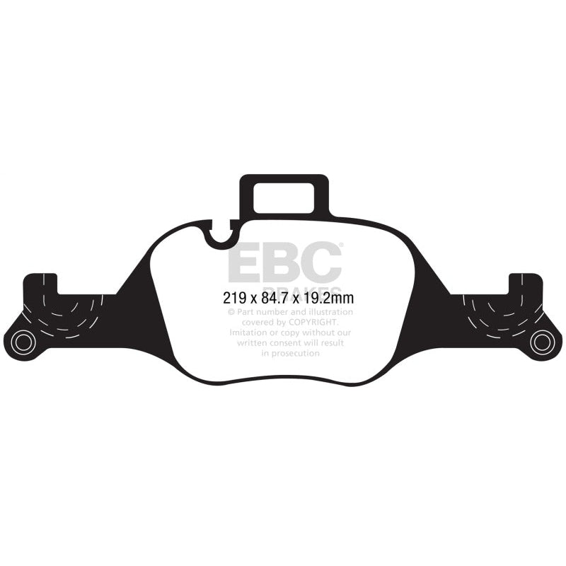 EBC Redstuff Brake Pads -  2017+ BMW 530 G30 - Front Brake Pads