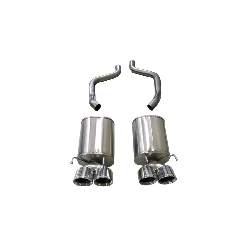 Corsa Sport Axle-Back Exhaust w/4.5in Polished Tips - 2005-2008 Chevrolet Corvette (C6) 6.0L/6.2L