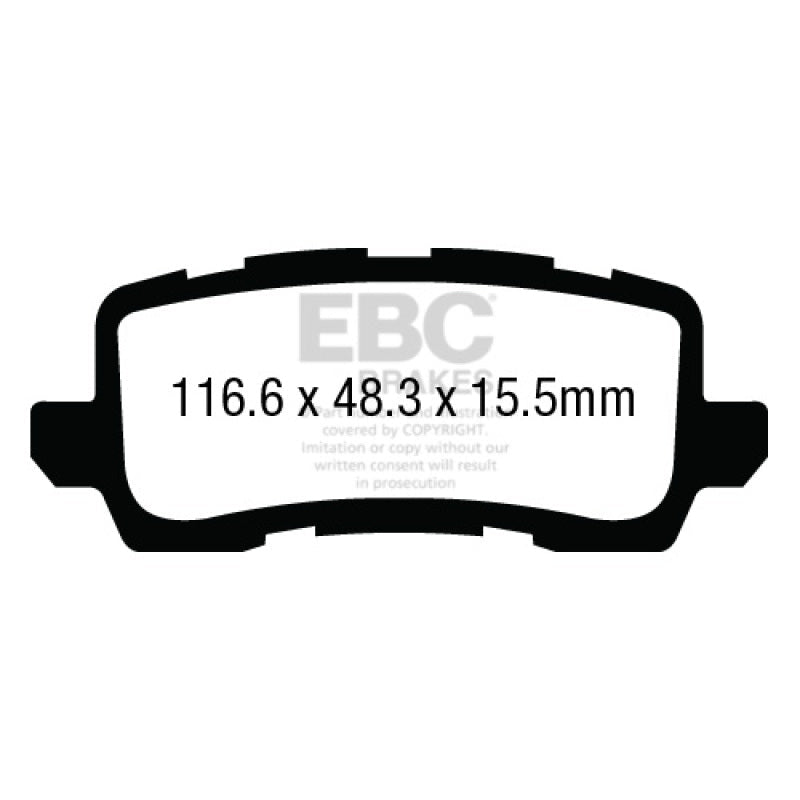 EBC Redstuff Brake Pads -  13+ Acura RLX 3.5 - Rear Brake Pads
