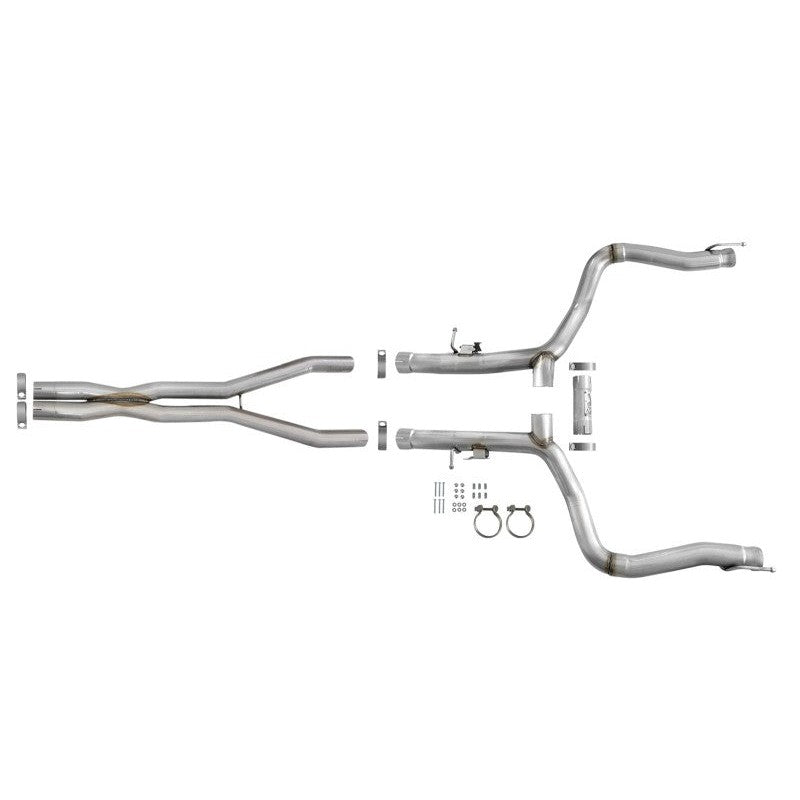 aFe MACH Force-Xp 3in 304 SS Cat-Back Exhaust 15-20 Dodge Charger Hellcat V8-6.2L/6.4L w/o Muffler
