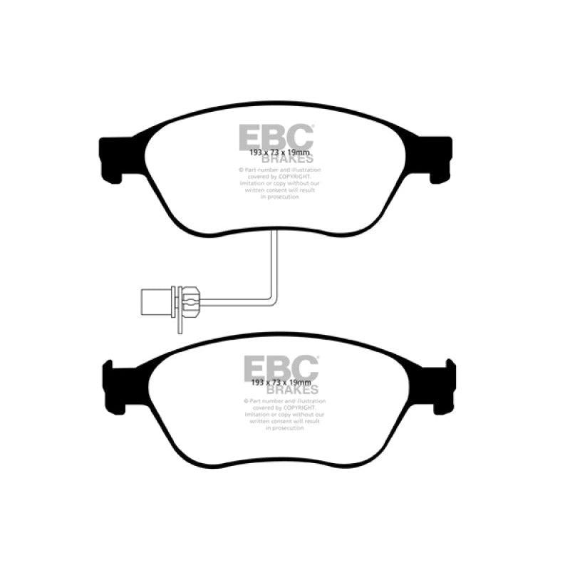 EBC Redstuff Brake Pads -  03-10 Audi A8 Quattro 4.2 - Front Brake Pads