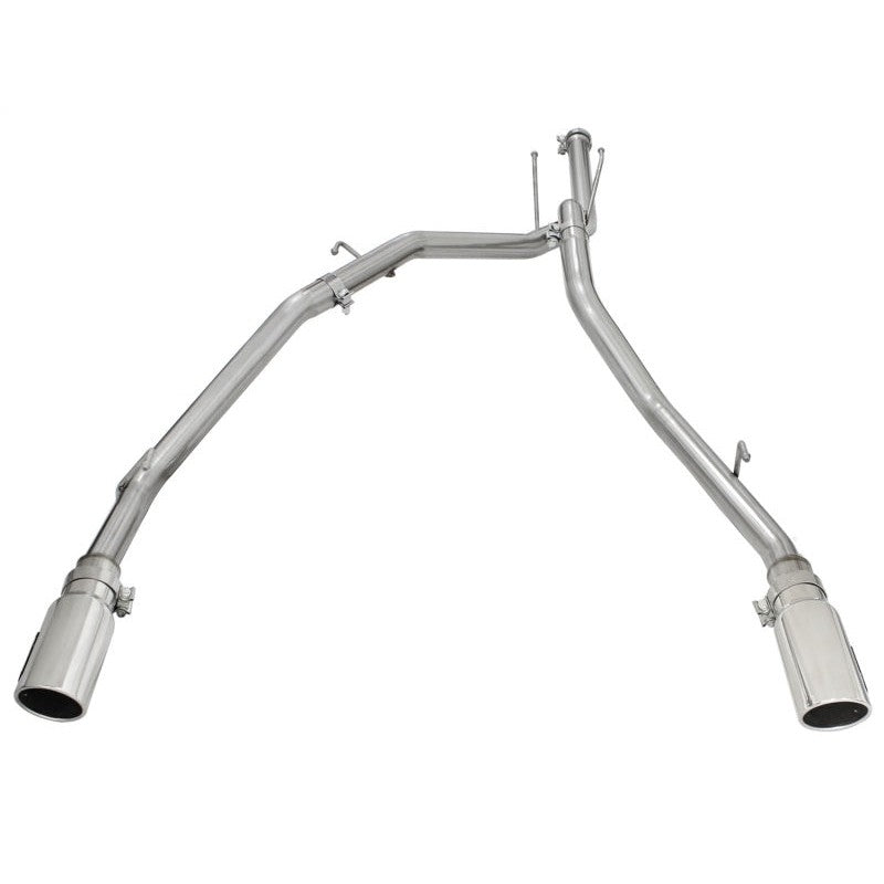 aFe MACHForce XP DPF-Back Exhaust 2.5in SS with Polished Tips 2014 Dodge Ram 1500 V6 3.0L EcoDiesel