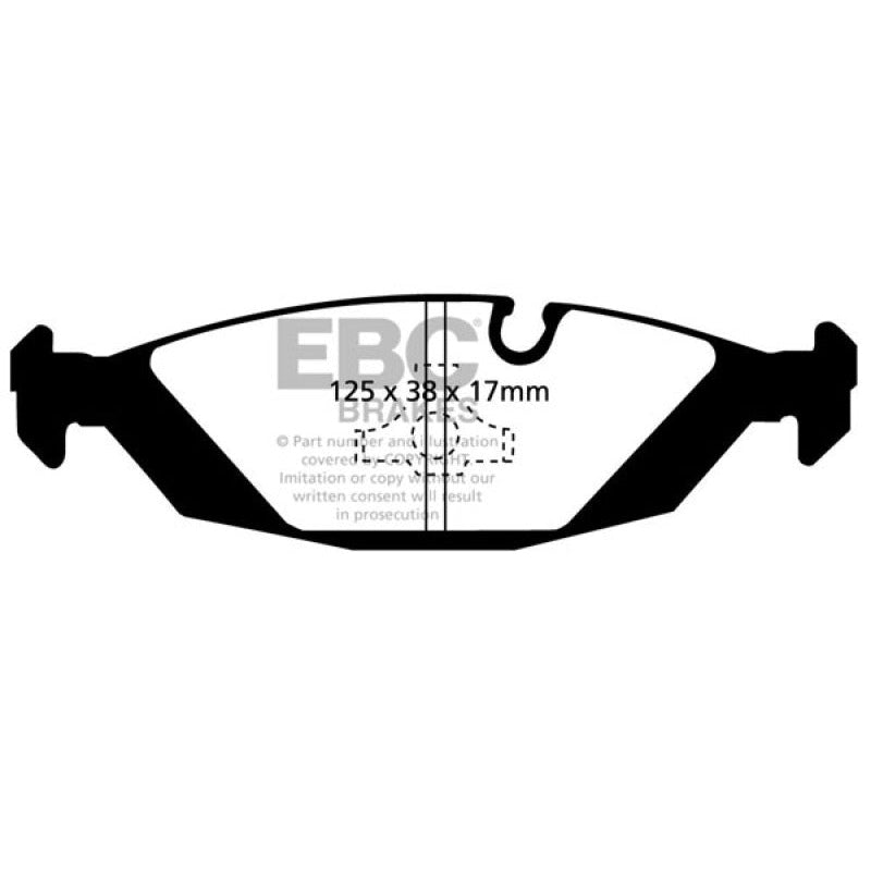 EBC Redstuff Brake Pads -  87-88 BMW M5 3.5 (E28) - Rear Brake Pads