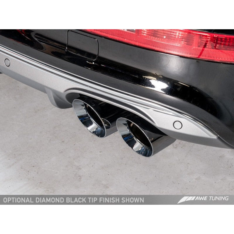AWE Tuning Audi 8R SQ5 Touring Edition Exhaust - Quad Outlet Diamond Black Tips