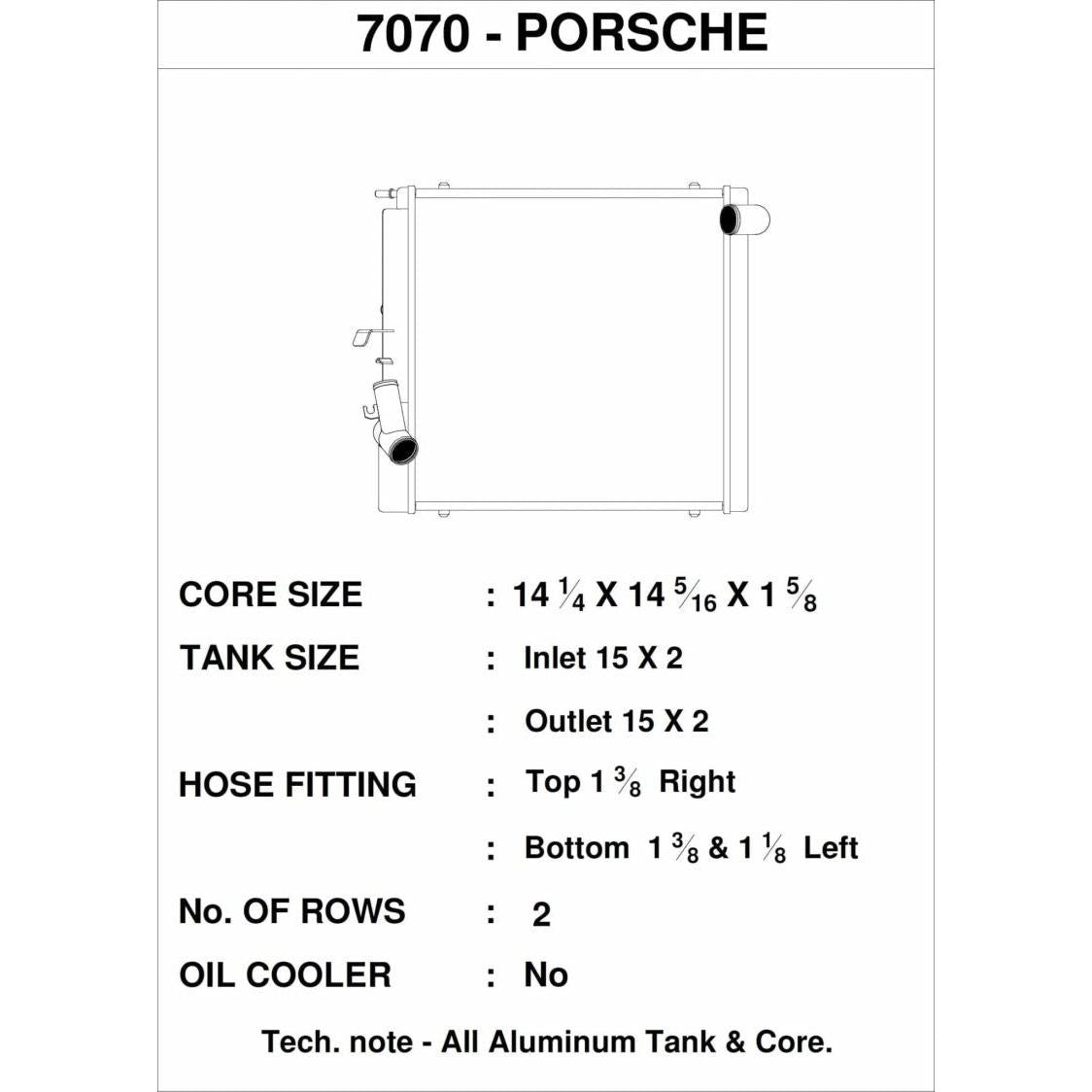 CSF Porsche 911 Carrera (991.2)/Turbo/GT3/GT3 RS (991) Right Side Radiator - T1 Motorsports