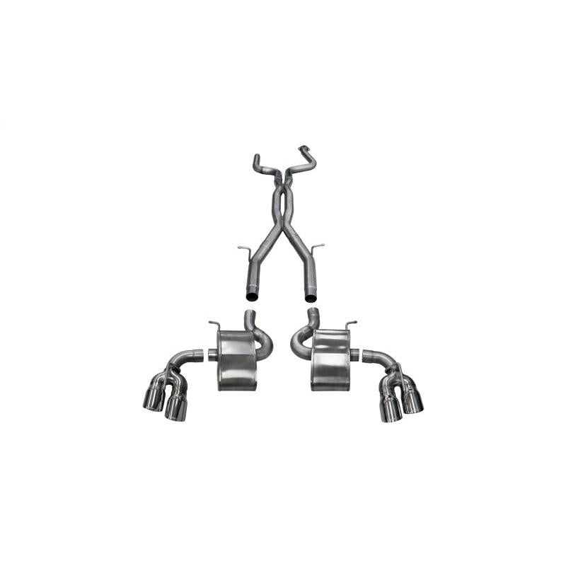 Corsa 16-18 Chevy Camaro SS 6.2L Xtreme+ 2.75in Cat-Back Dual Rear Exit w/ Twin 4in Polished Tips