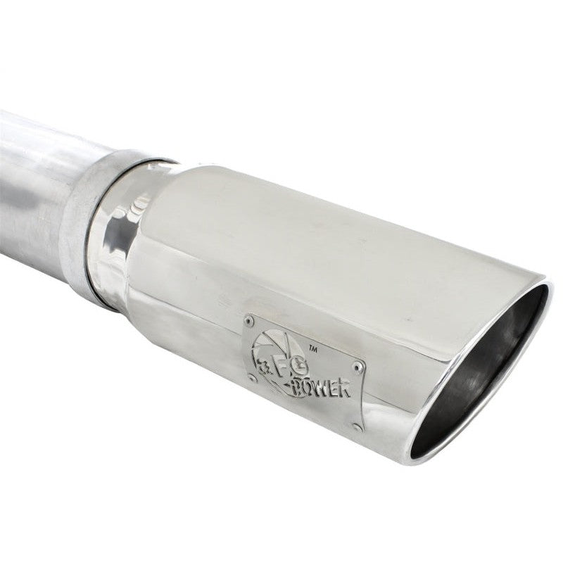 aFe Atlas 5in DPF-Back Aluminized Steel Exh Dodge RAM Diesel 13-14 6.7L (td) Mega Cab w/Polished Tip