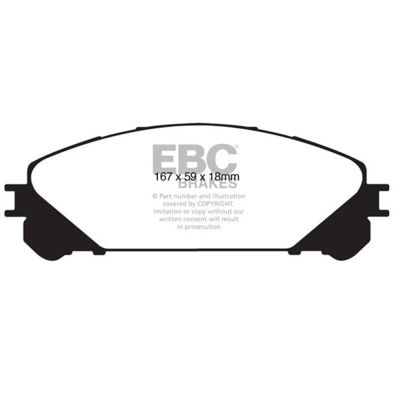 EBC Redstuff Brake Pads -  15+ Lexus NX200t 2.0 Turbo - Front Brake Pads