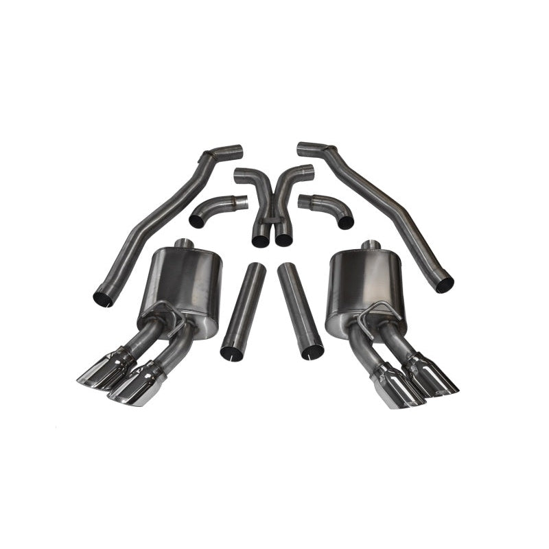 Corsa 12-13 Chevrolet Camaro Coupe ZL1 6.2L V8 Polished Sport Cat-Back + XO Exhaust - T1 Motorsports