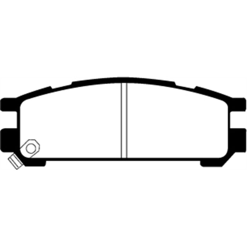 EBC Redstuff Brake Pads -  93-96 Subaru Impreza 1.8 - Rear Brake Pads