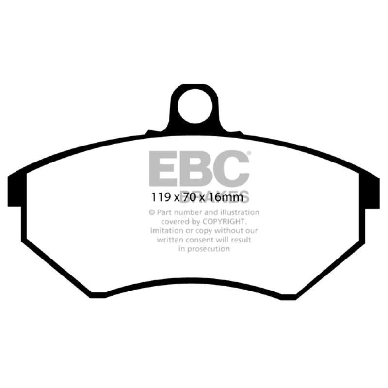 EBC Redstuff Brake Pads -  94 Volkswagen Cabriolet 1.8 - Front Brake Pads