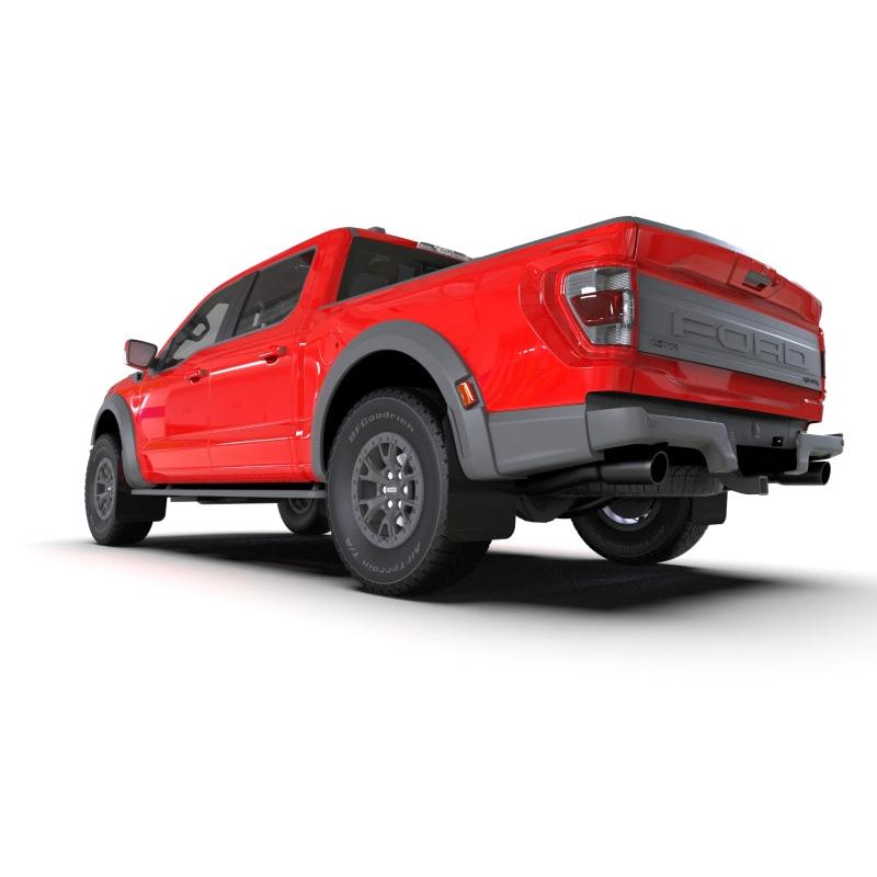 Rally Armor 21-23 Ford F-150 Raptor Black UR Mud Flap w/ Dark Grey Logo