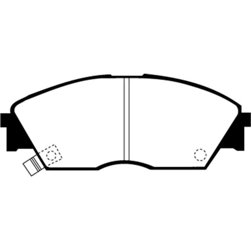 EBC Redstuff Brake Pads -  90-92 Honda Civic CRX 1.6 Si - Front Brake Pads